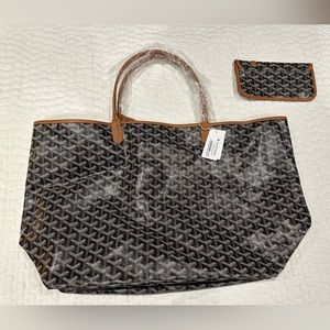Goyard Tote Louis GM Black & Tan